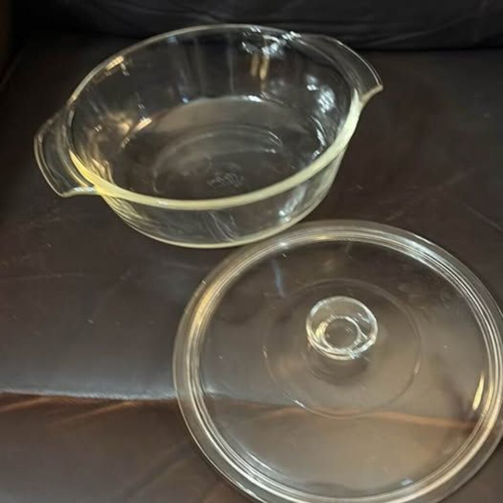 Anchor Hocking Fire-King Glass Casserole Dish with Lid